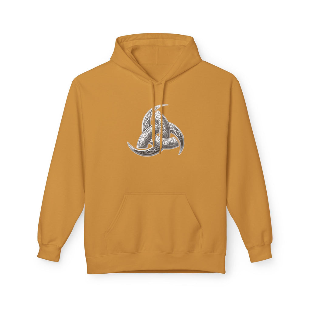 Viking Triple Horns Hoodie — Norse Valknut Knot Graphic Pullover