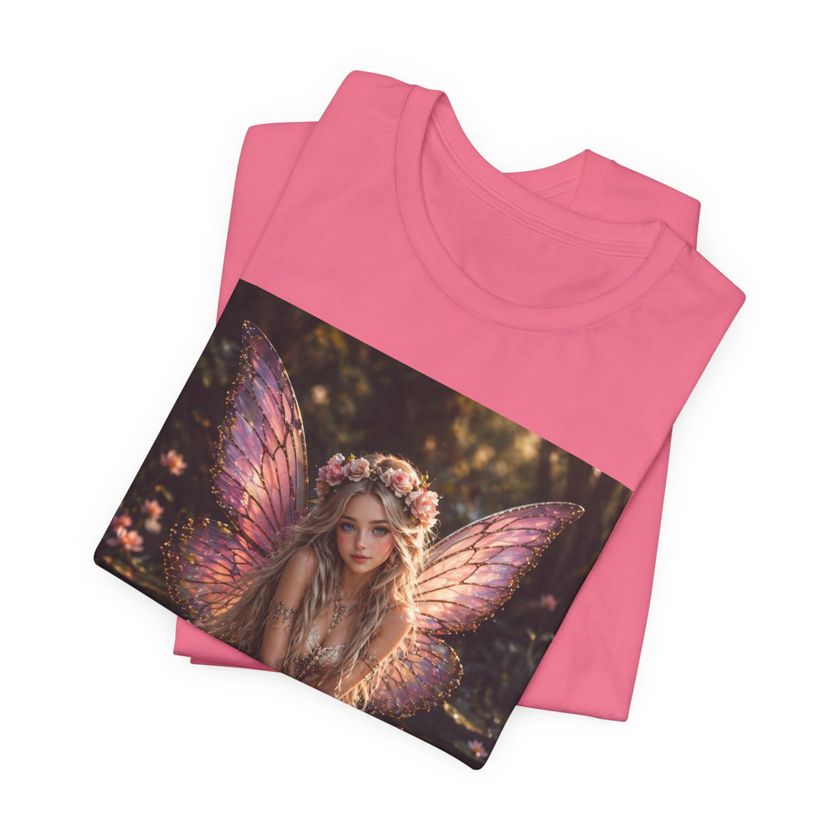 Fairy Lotus T-Shirt — Enchanted Winged Fairy Graphic Tee
