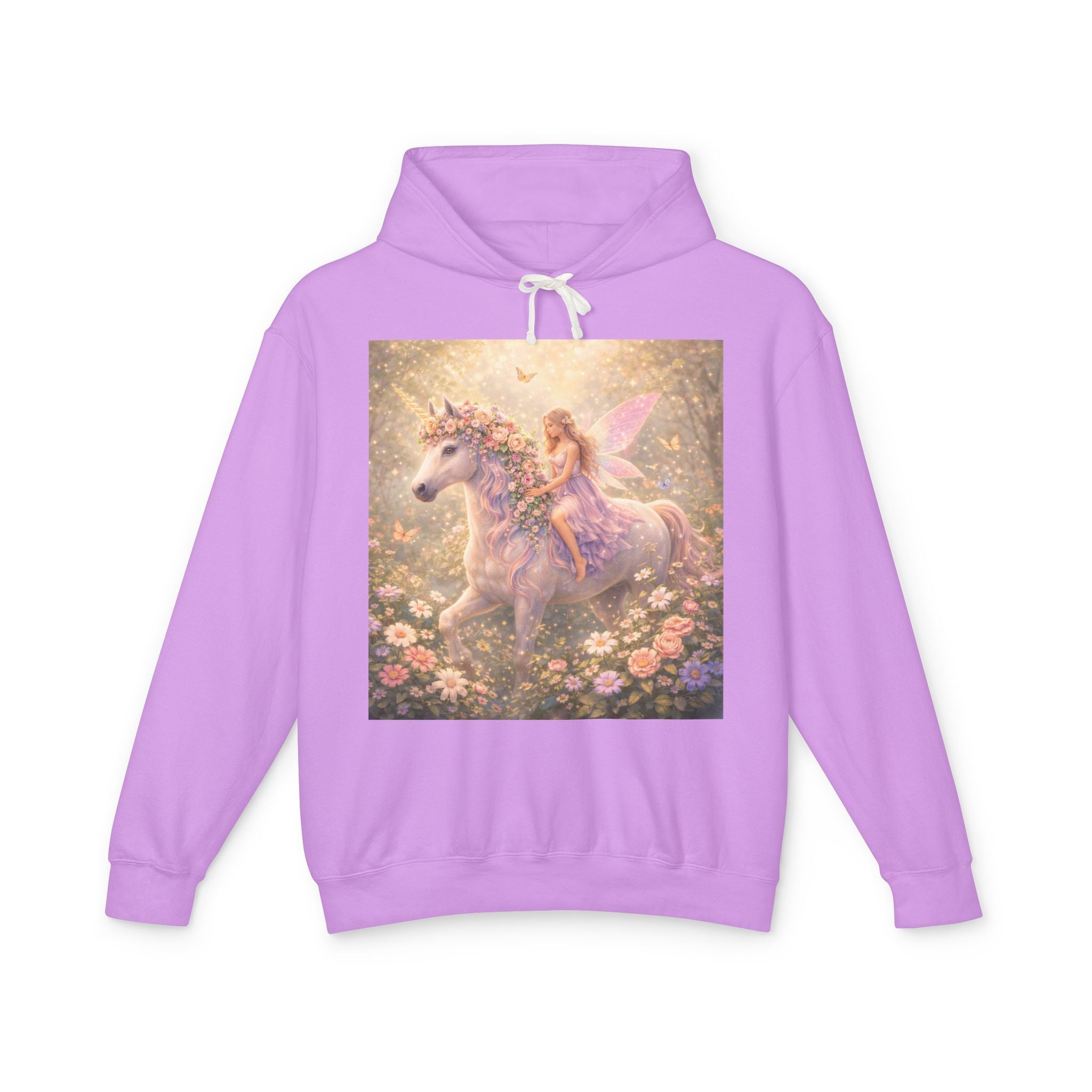 Fairy & Unicorn Hoodie — Whimsical Pastel Fantasy Pullover