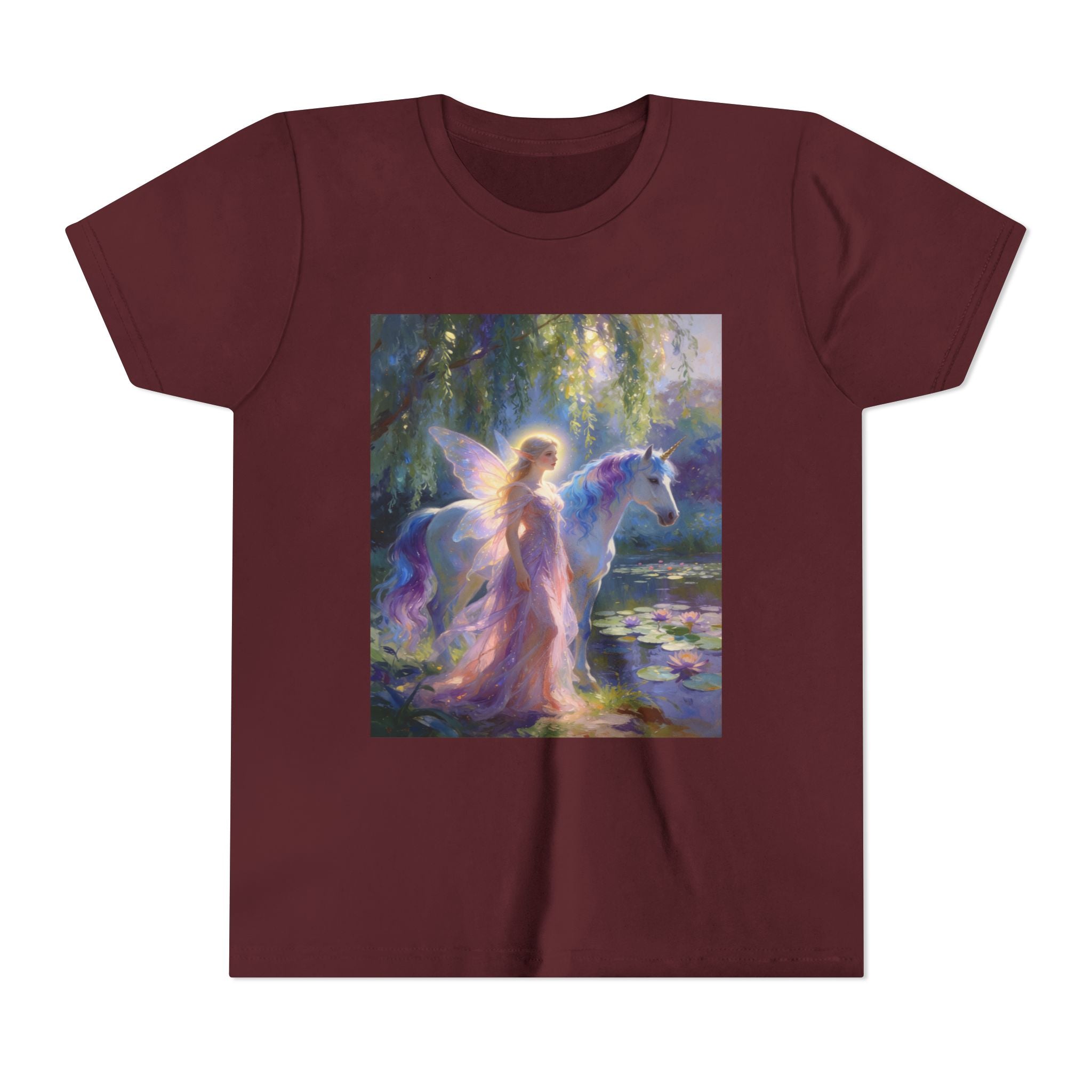 Youth Tee — Magical Fairy and Unicorn Art Shirt