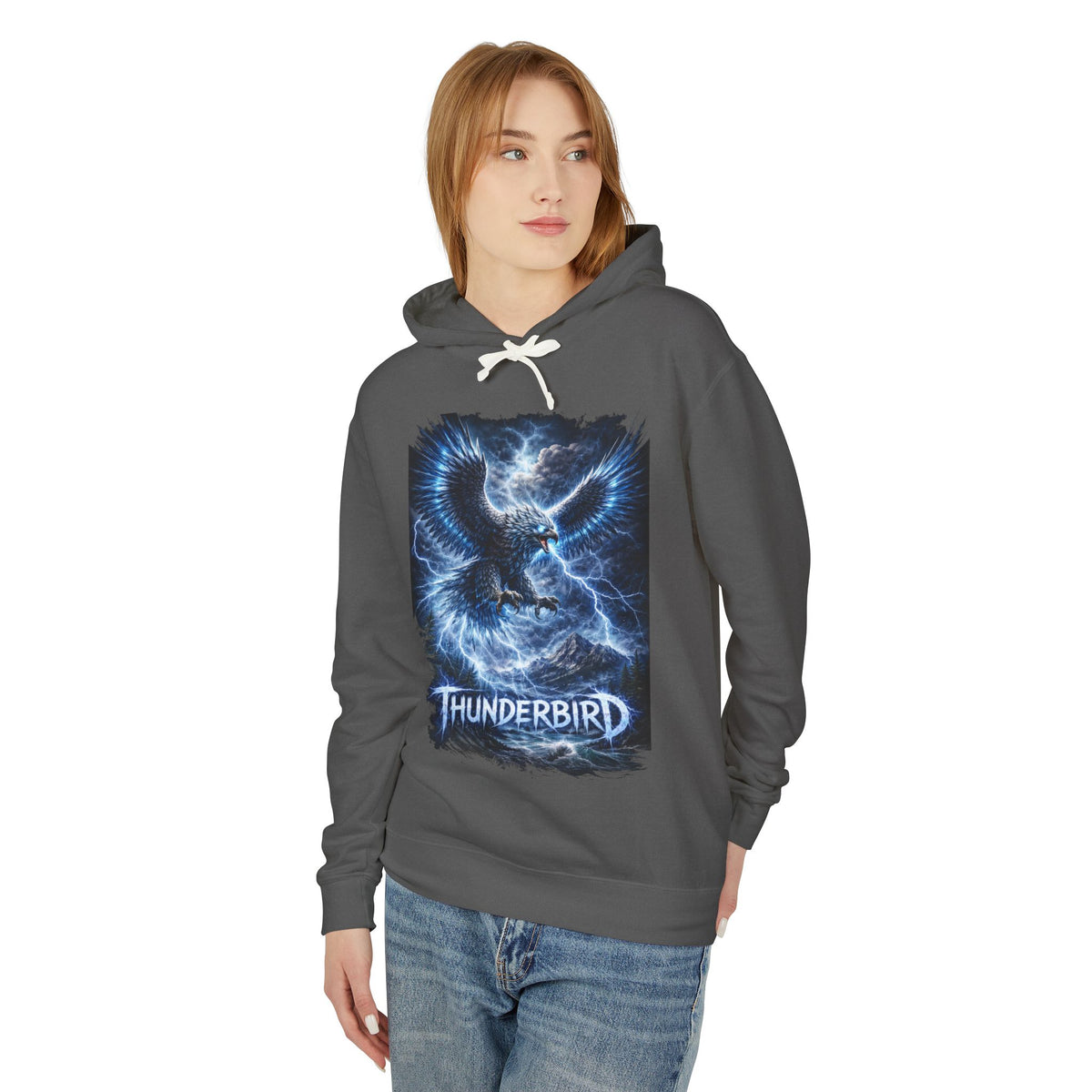 Thunderbird Lightning Hoodie — Electric Eagle Graphic Sweatshirt