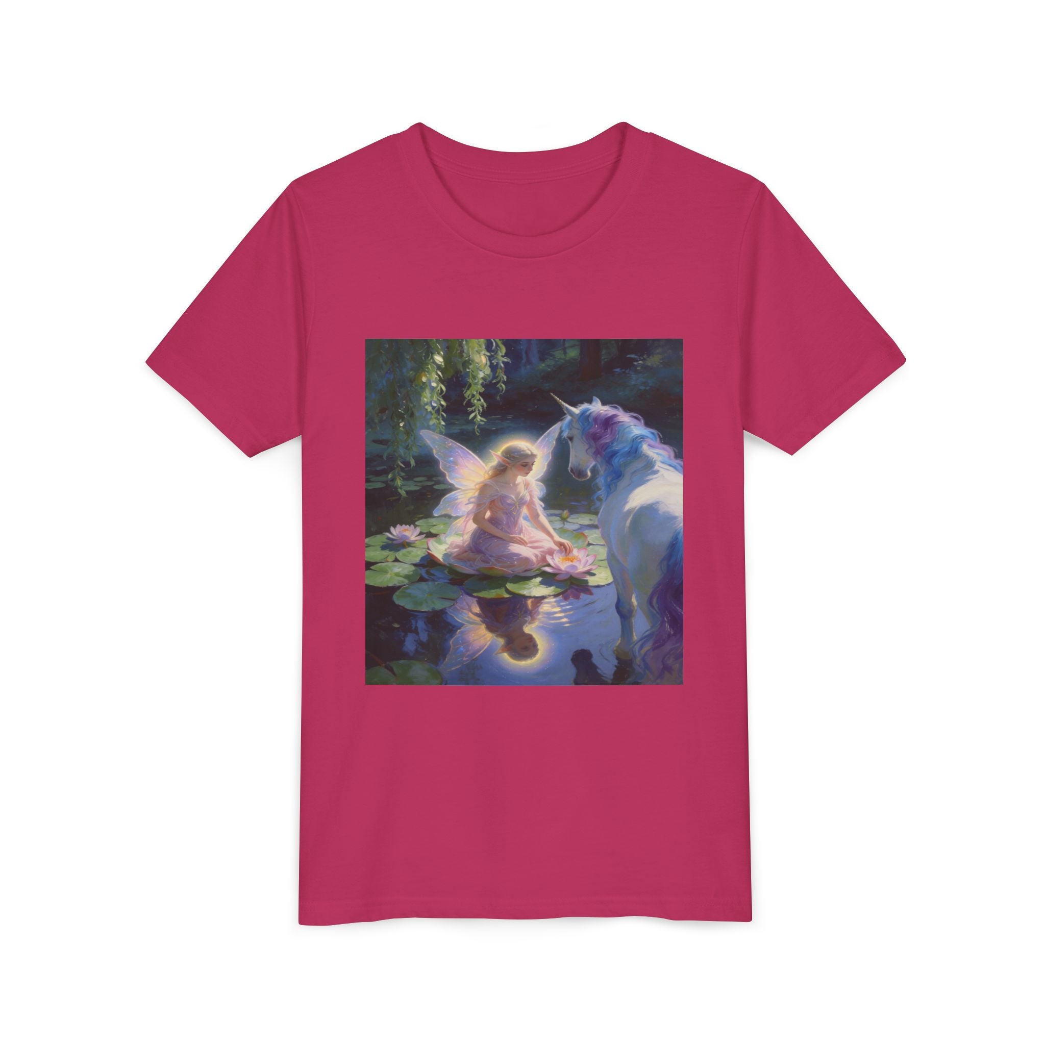 Youth Tee — Fairy and Unicorn Magic Print