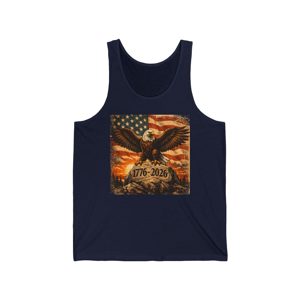 Patriotic Eagle Tank Top – 1776–2026 American Flag Anniversary Tank