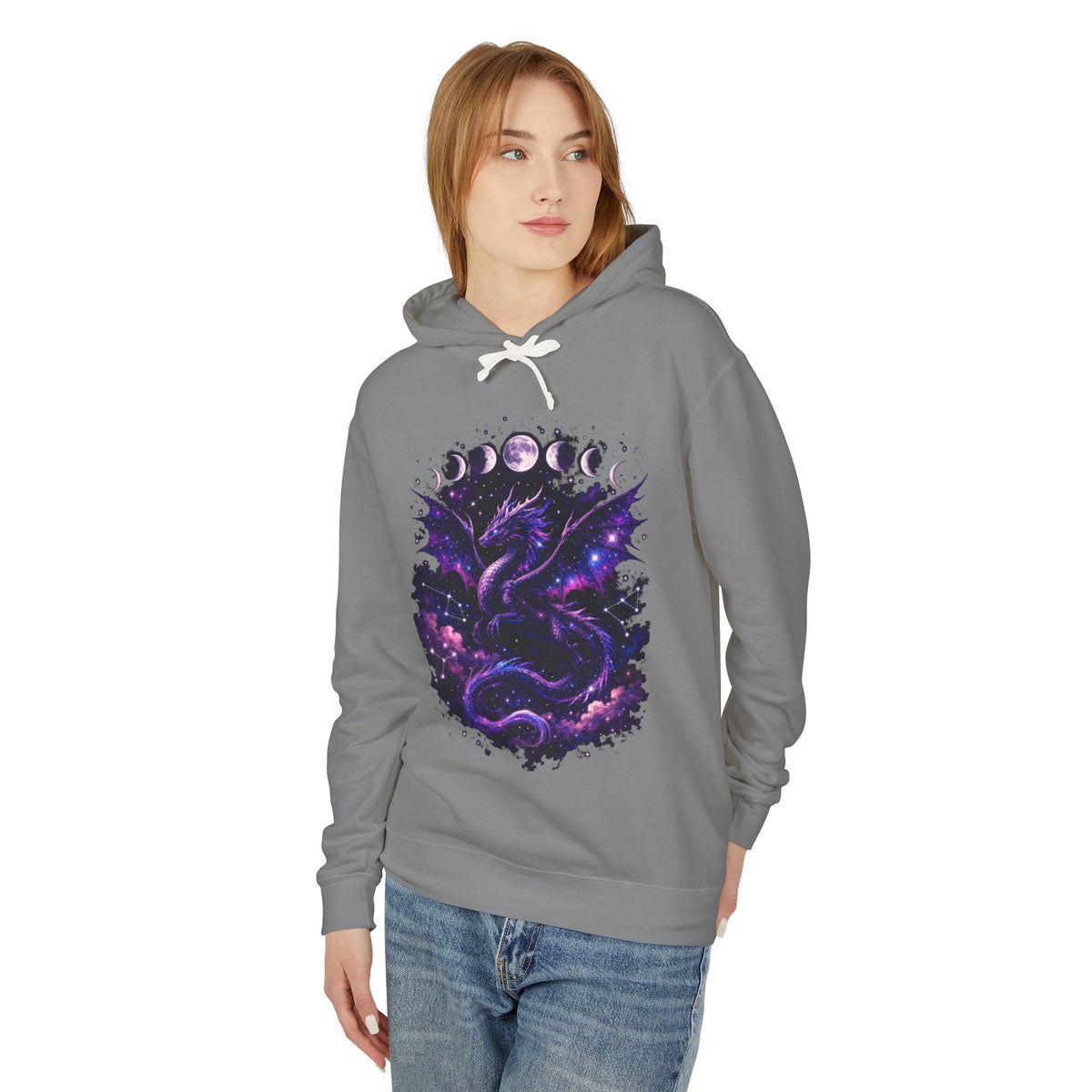Galaxy Dragon Hoodie — Cosmic Night Sky Dragon Pullover