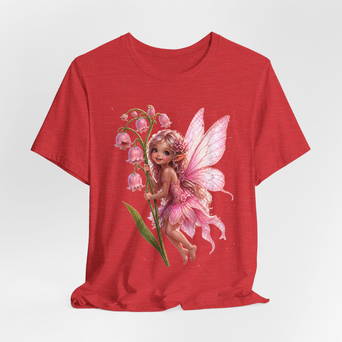 Pink Lily Fairy T-Shirt — Cute Floral Fairytee for Kids & Adults