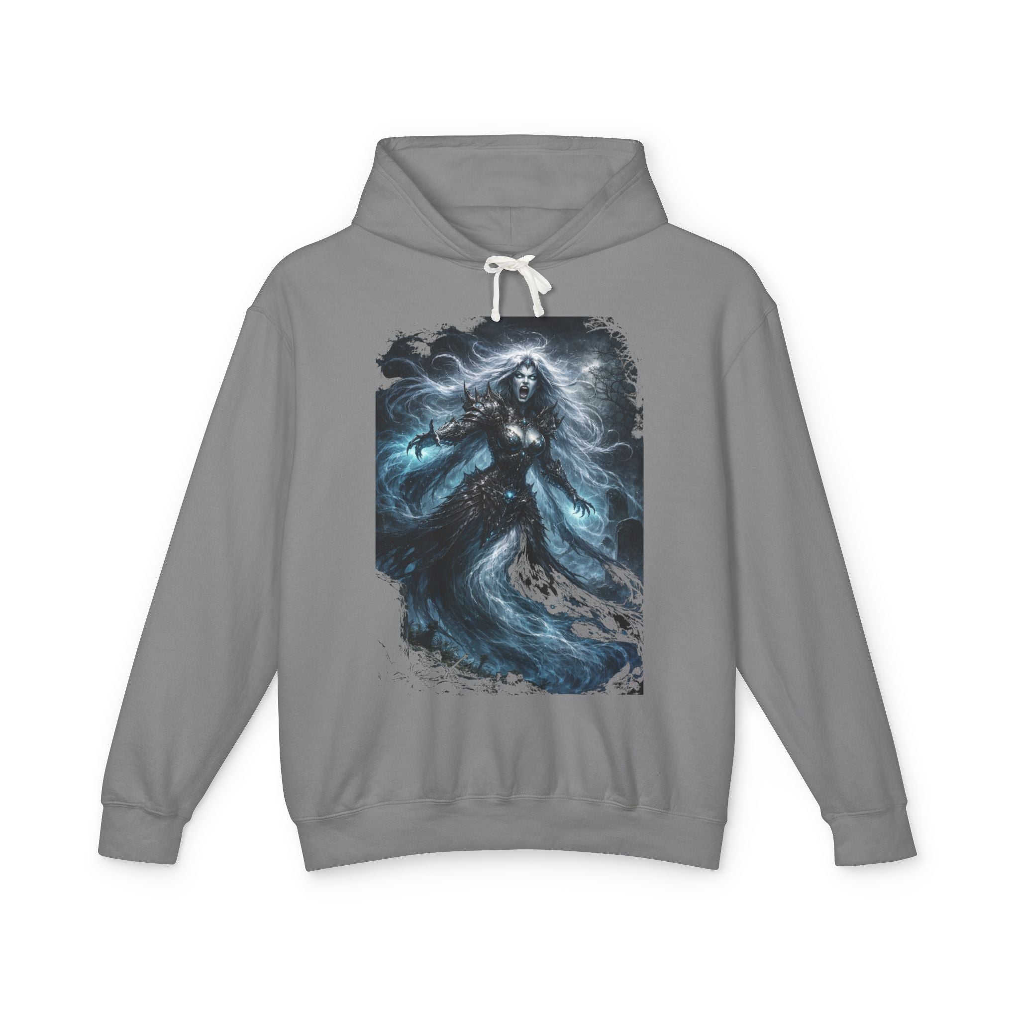 Gorgon  Hoodie — Mystic Sea Witch Graphic Hooded Sweatshirt