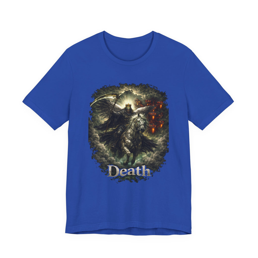 The black horse from Revelation 6:5-6 Angle of Death- Graphic Tee