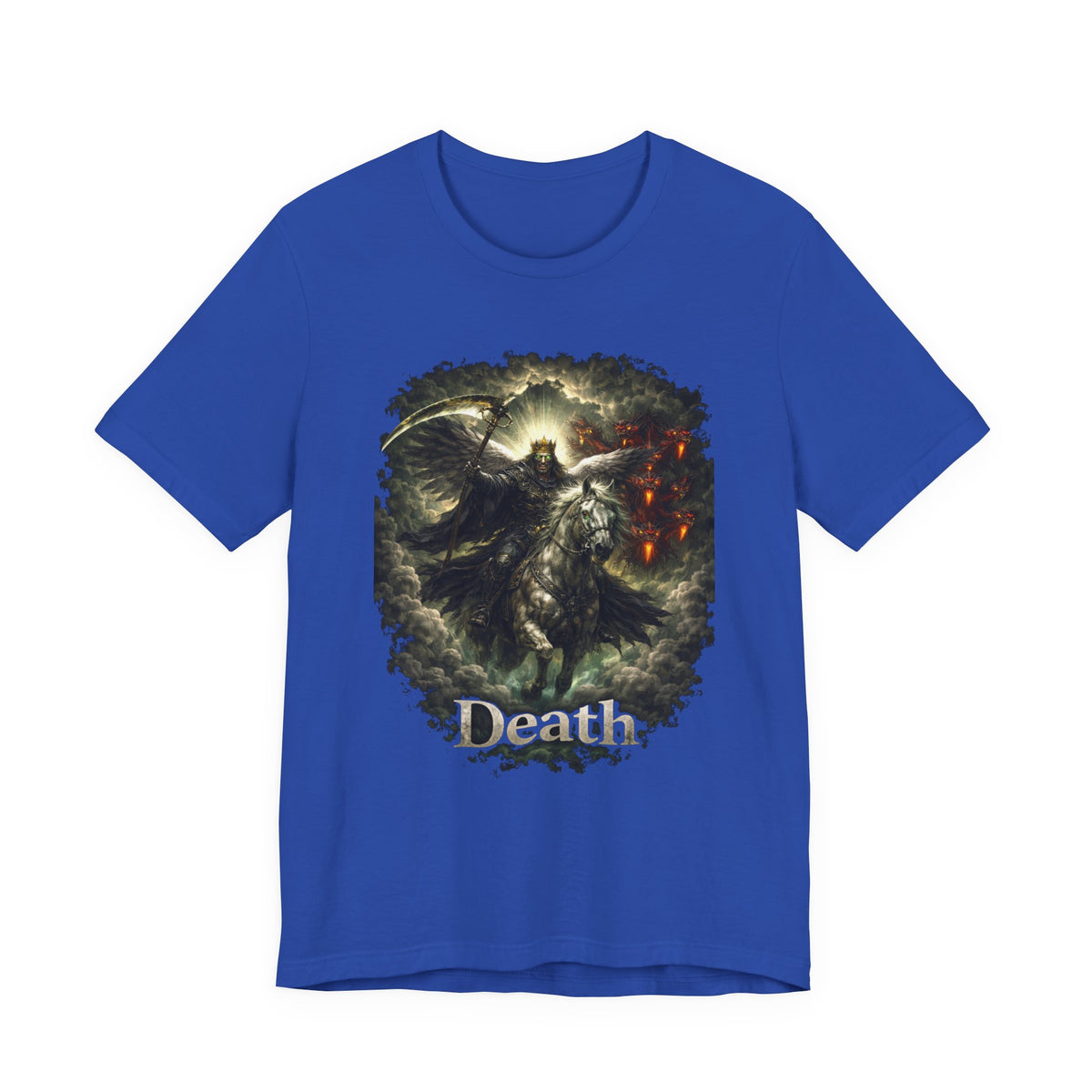 The black horse from Revelation 6:5-6 Angle of Death- Graphic Tee