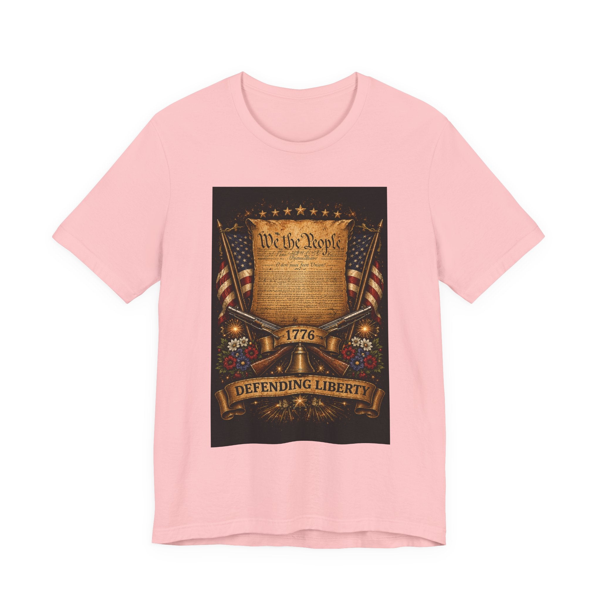 Defending Liberty 1776 T-Shirt — 'We the People' Patriotic Constitution Tee
