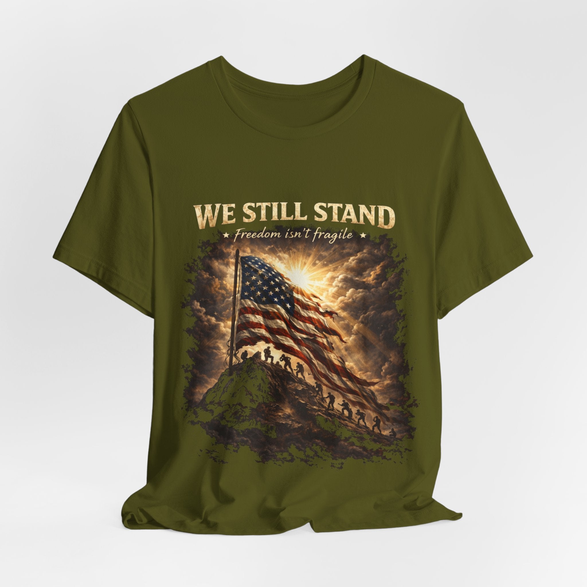 We Still Stand American Flag T-Shirt – Patriotic Freedom Tee for Veterans & Fourth of July