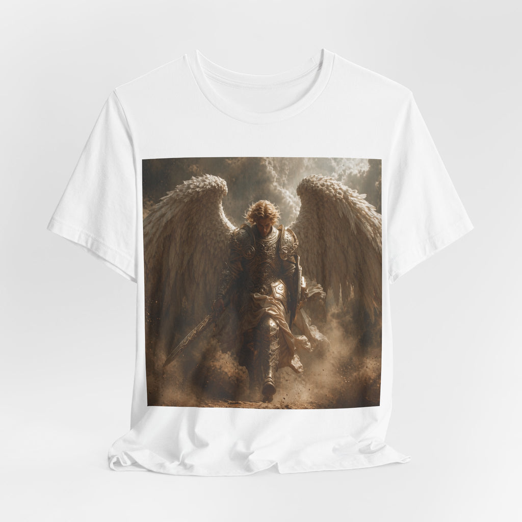 Angel Warrior T‑Shirt — Dramatic Winged Guardian Graphic Tee