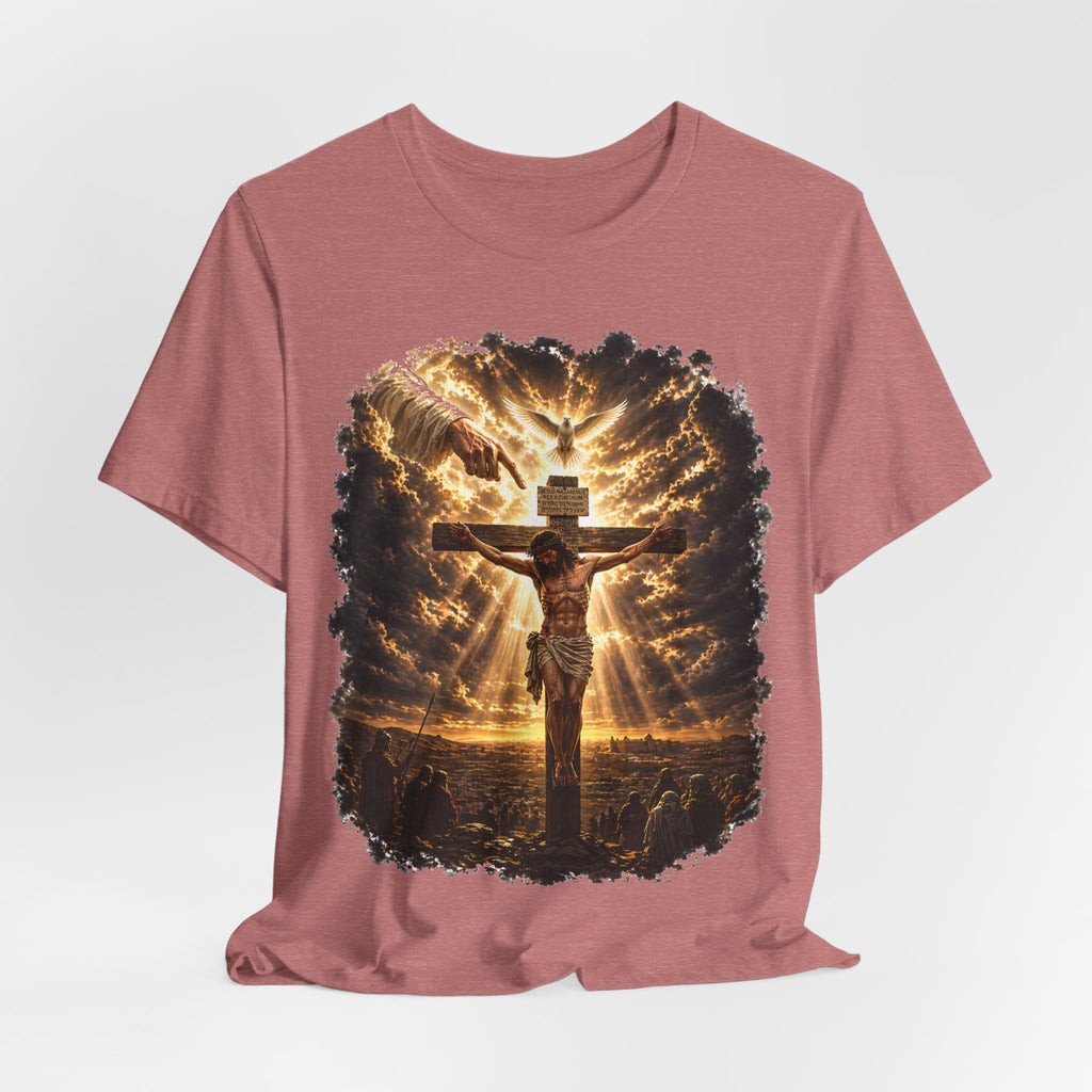 Crucifixion Sunrise T-Shirt — Jesus on the Cross Spiritual Faith Tee