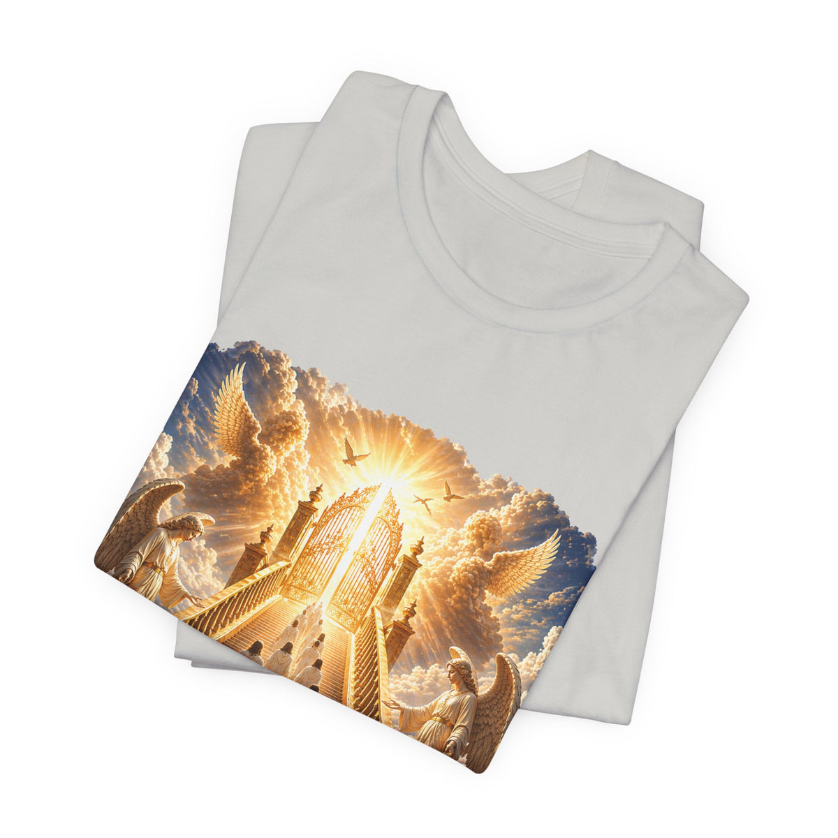 Christian Heaven Stairway T‑Shirt — "Only a Few May Enter" Religious Graphic Tee
