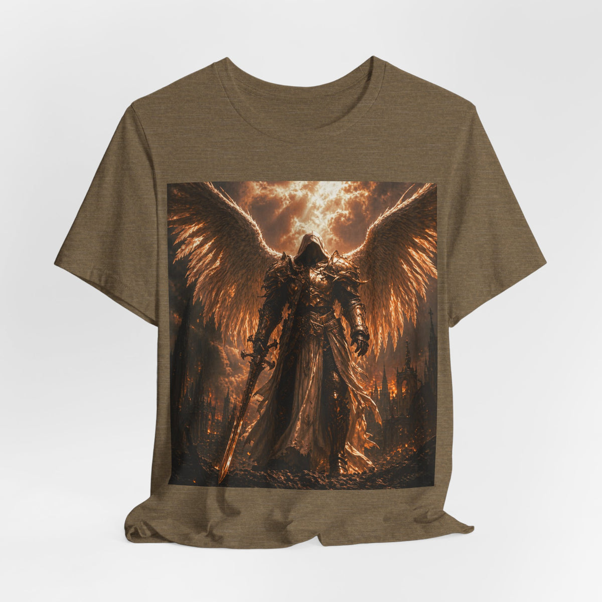 Guaredain Angle -Unisex Jersey Short Sleeve Tee -Warrior of God