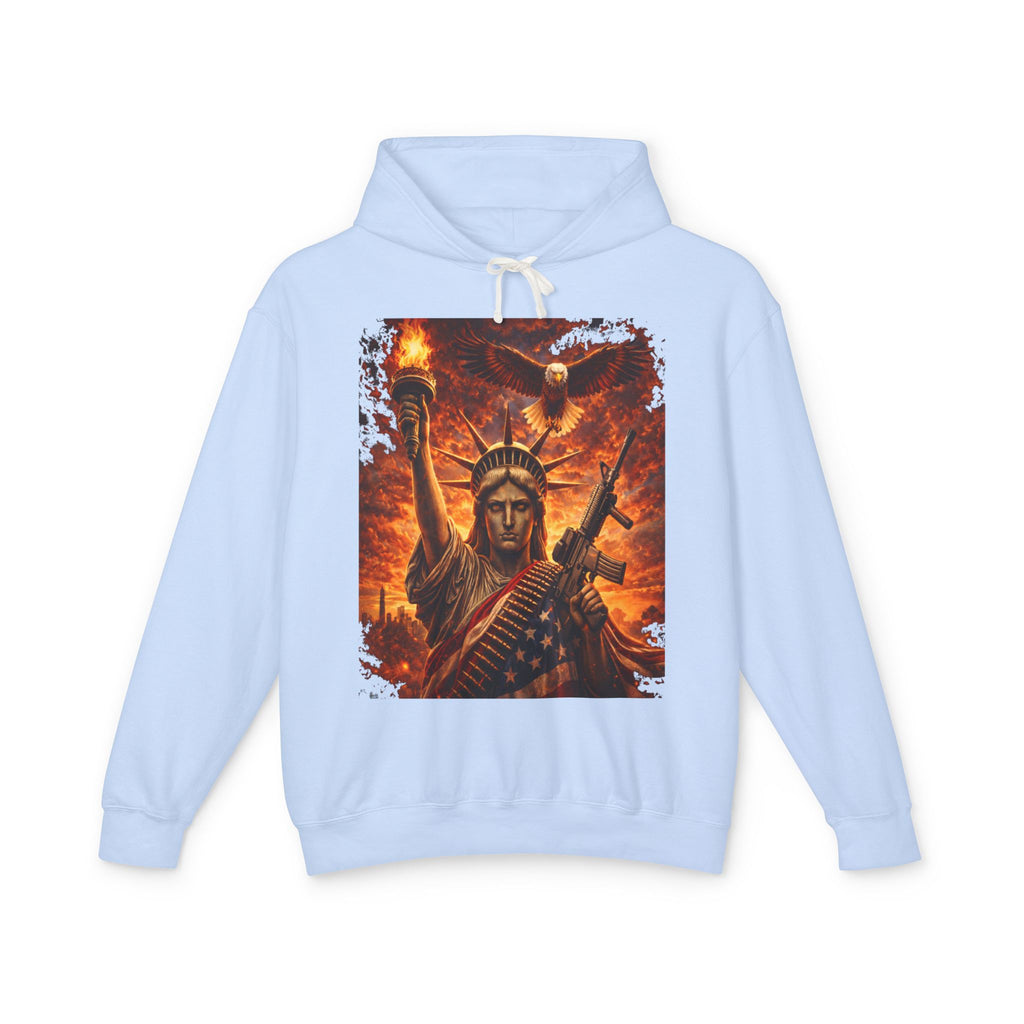 Hoodie - Liberty Warrior Statue Graphic Hoodie