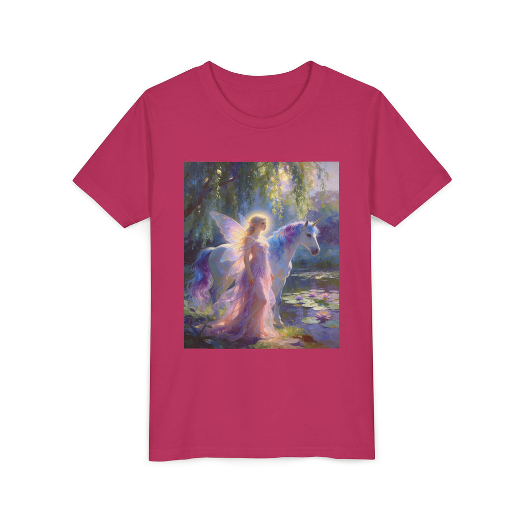 Youth Tee — Enchanted Fairy and Unicorn Graphic Tee