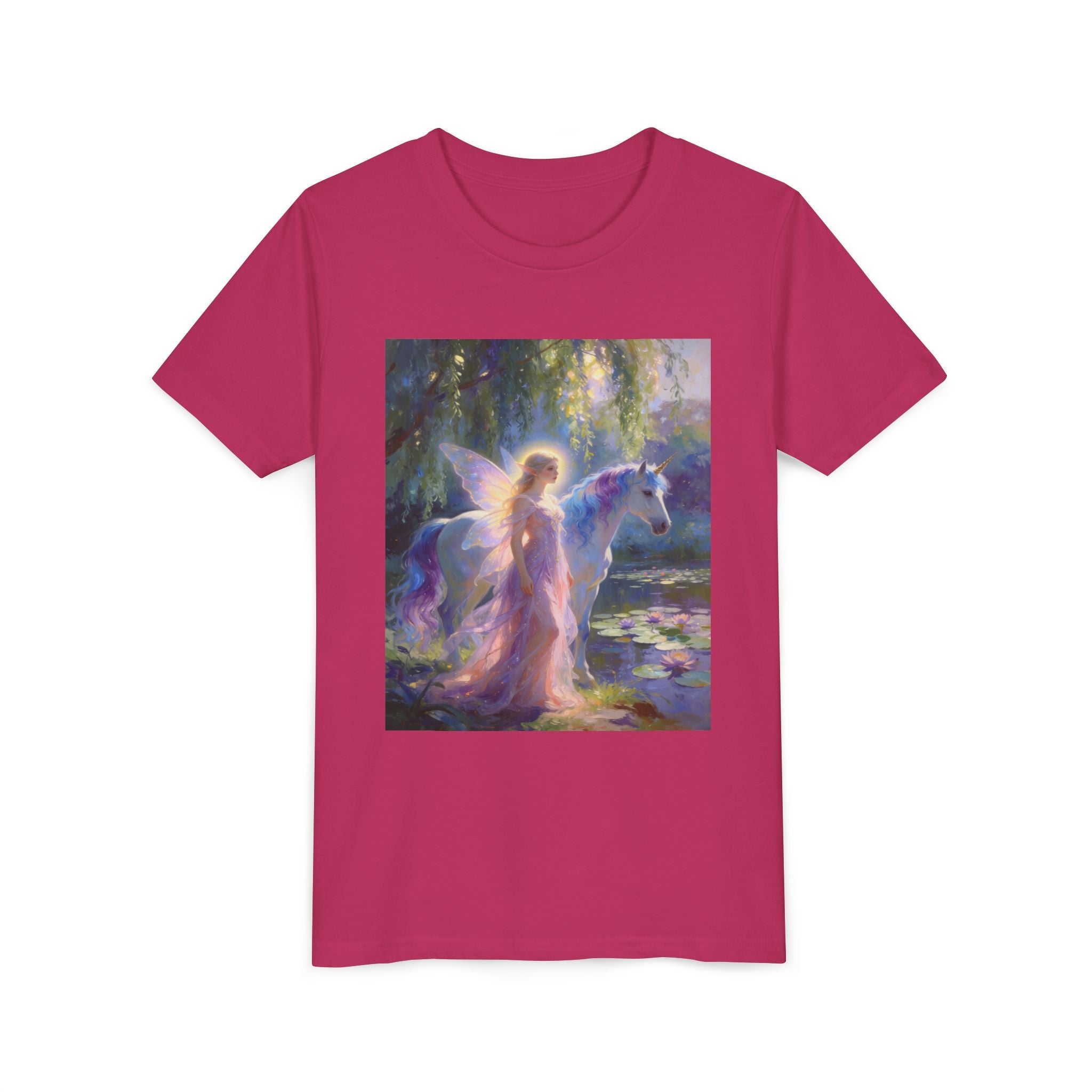 Youth Tee — Enchanted Fairy and Unicorn Graphic Tee