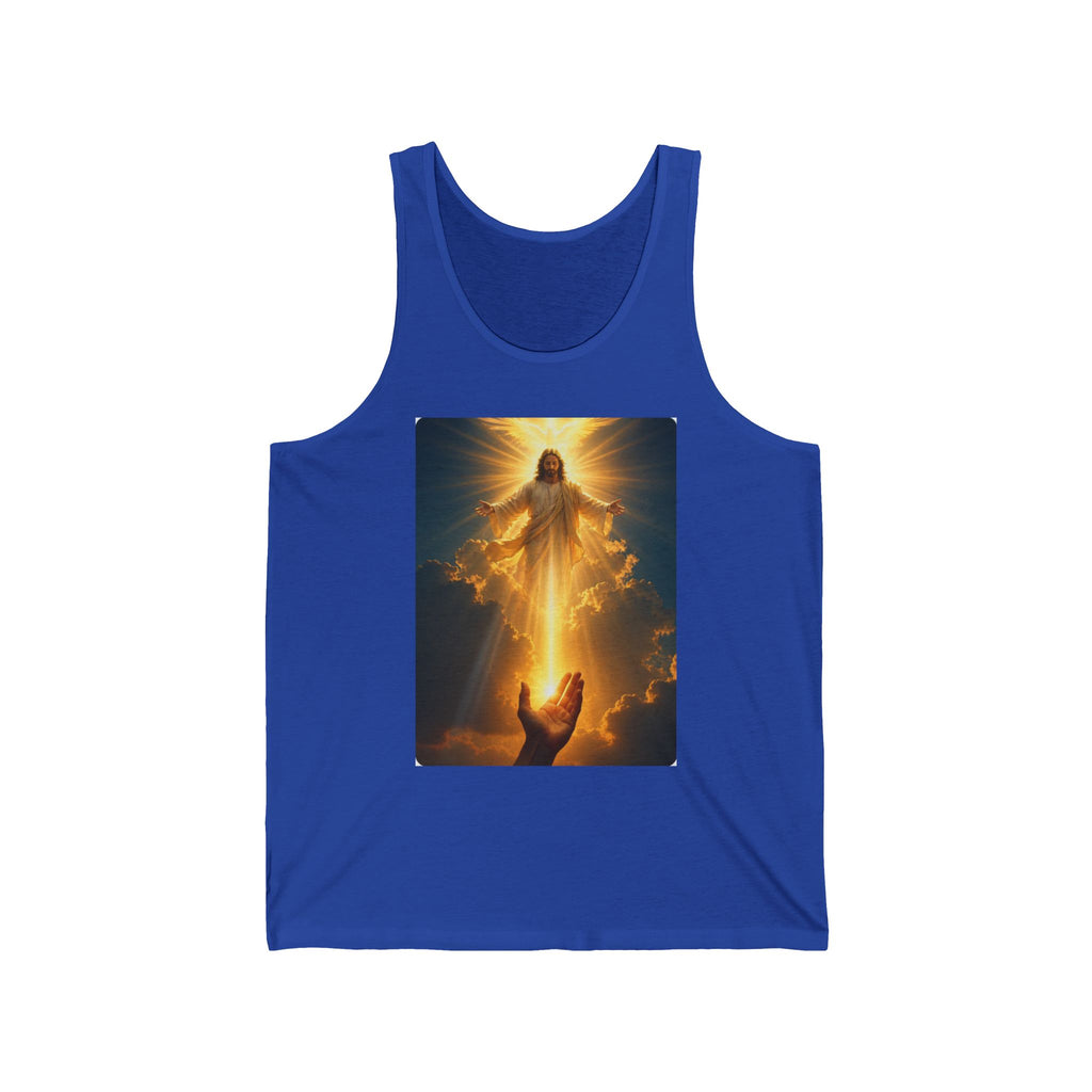 Jesus Ascension Tank Top — Radiant Christian Faith Graphic Tank