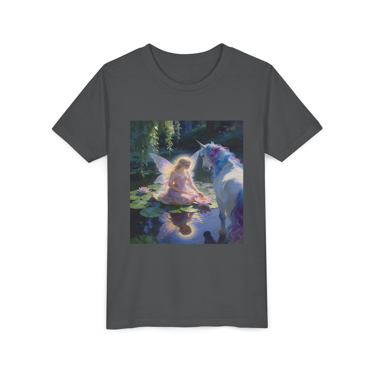 Youth Tee — Fairy and Unicorn Magic Print