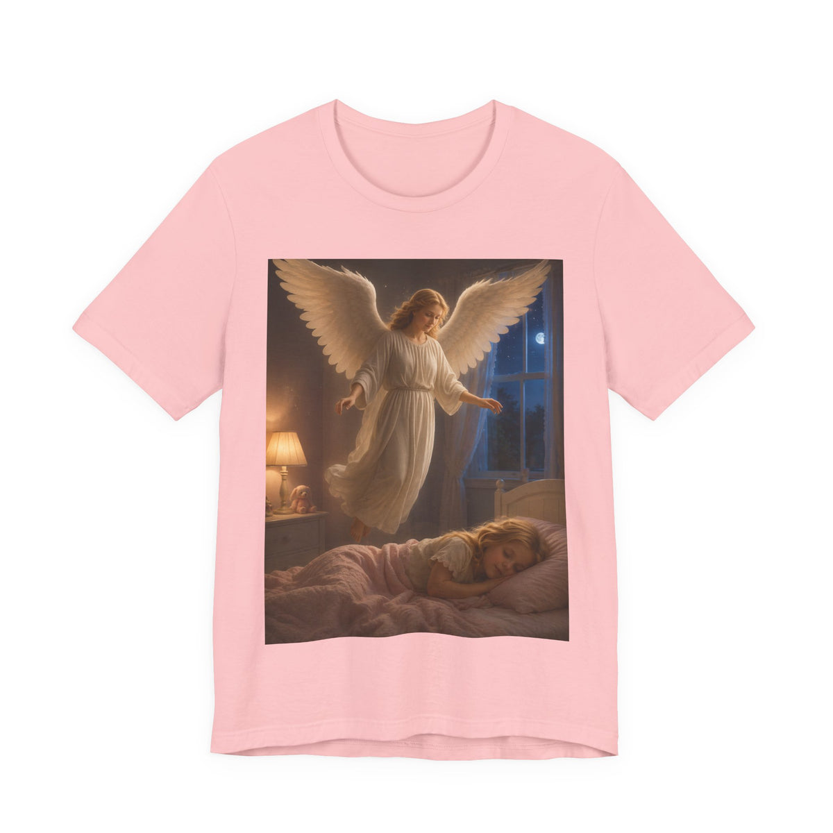 Guardian Angel T‑Shirt — Peaceful Night Prayer Tee for Kids & Parents