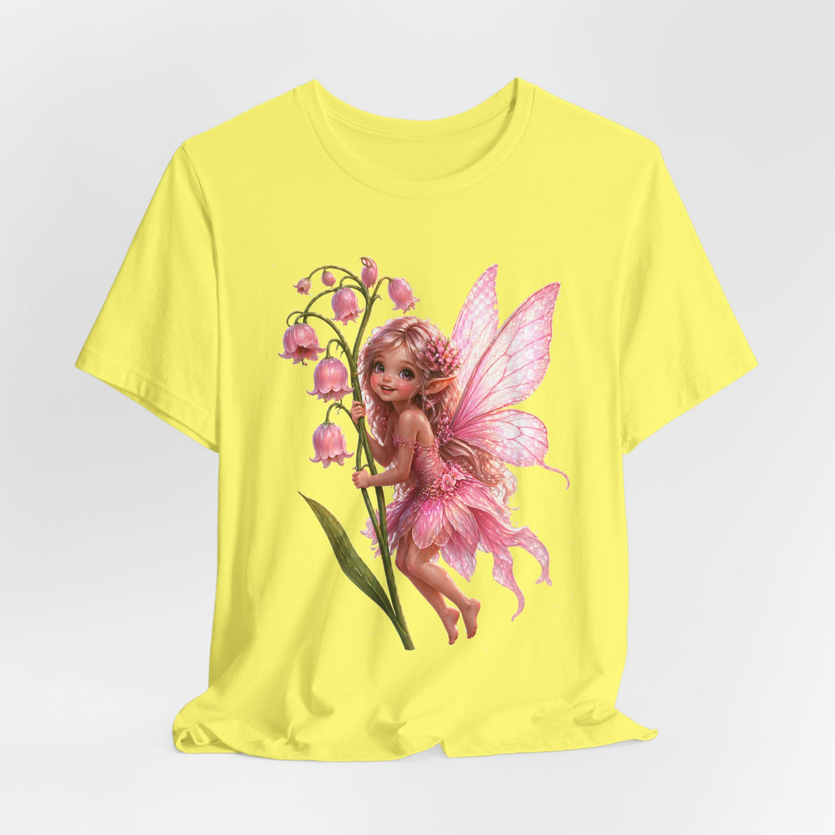 Pink Lily Fairy T-Shirt — Cute Floral Fairytee for Kids & Adults