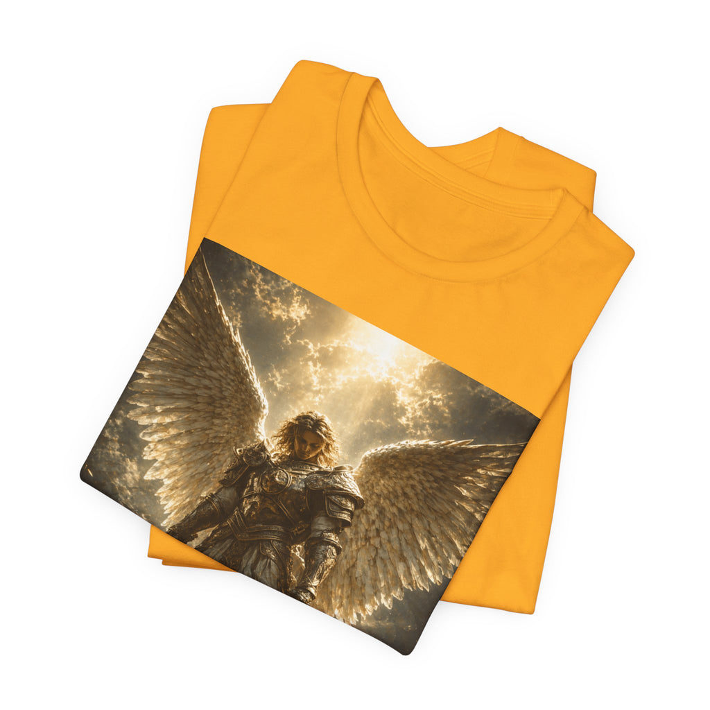 Angel Warrior Graphic Tee — Celestial Armor Archangel T-Shirt