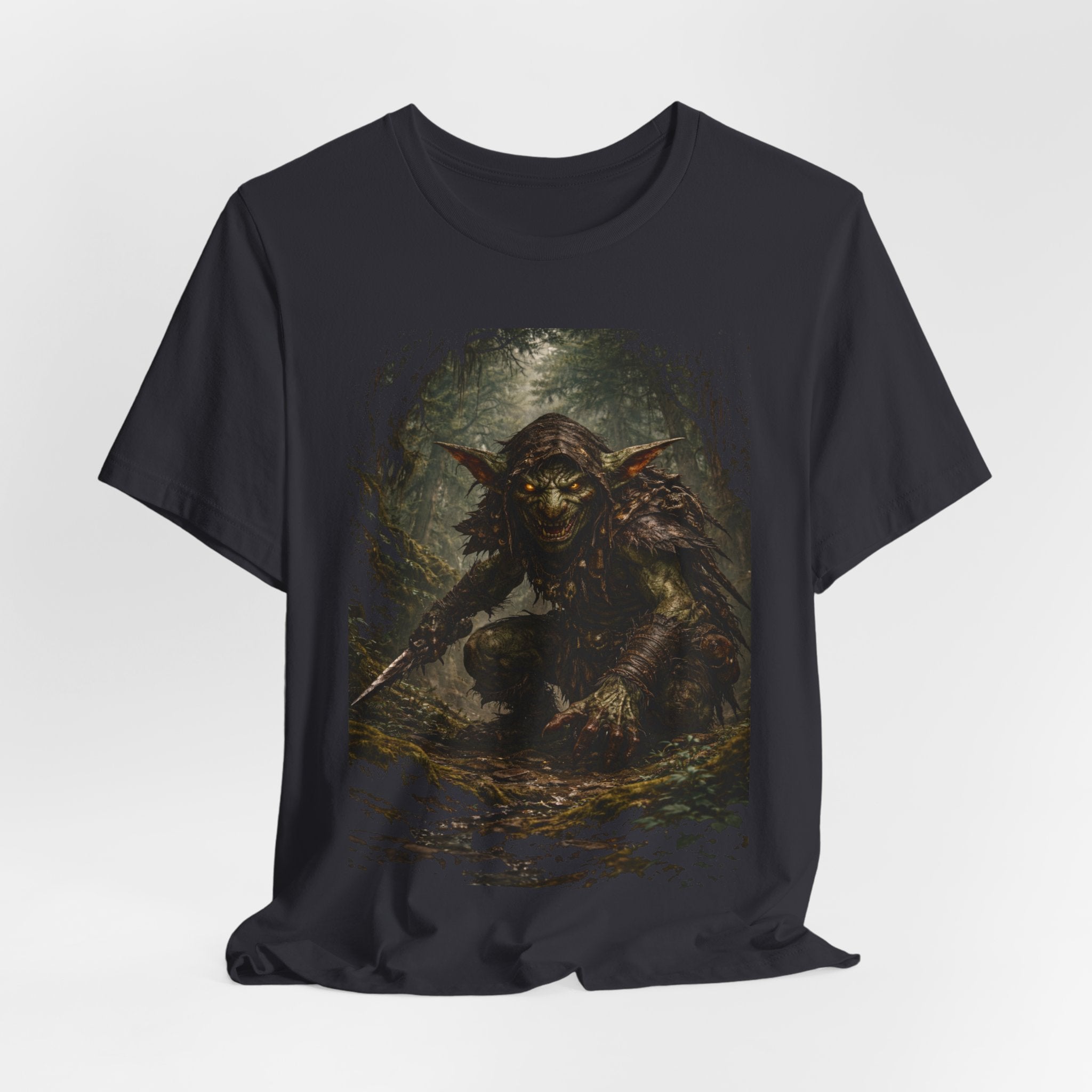 Goblin Warrior Graphic Tee — Dark Fantasy Monster T‑Shirt