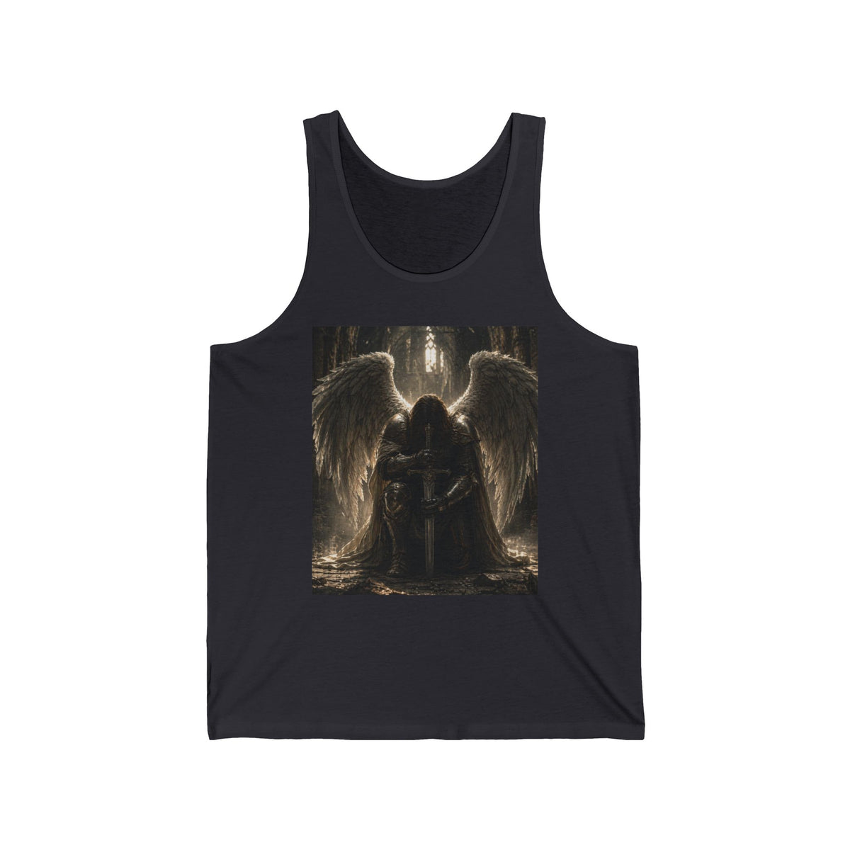 Angel Guardian Tank Top — Gothic Winged Protector Graphic Tank
