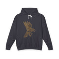 Celtic Raven Hoodie — Minimal Tribal Bird Graphic Lightweight Hooded Sweatshirt