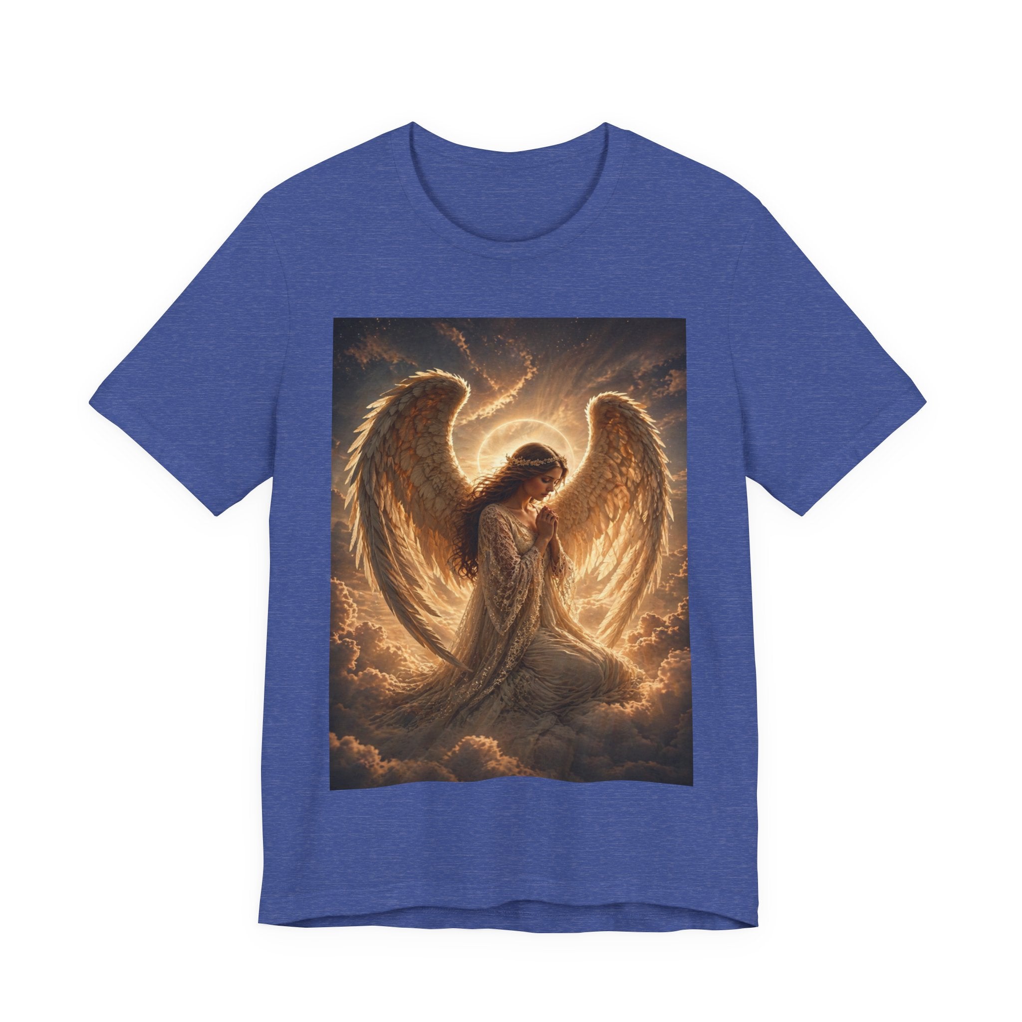 Angel Wings T-Shirt — Golden Seraph Prayer Tee