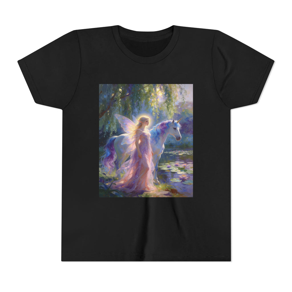 Youth Tee — Enchanted Fairy and Unicorn Graphic Tee