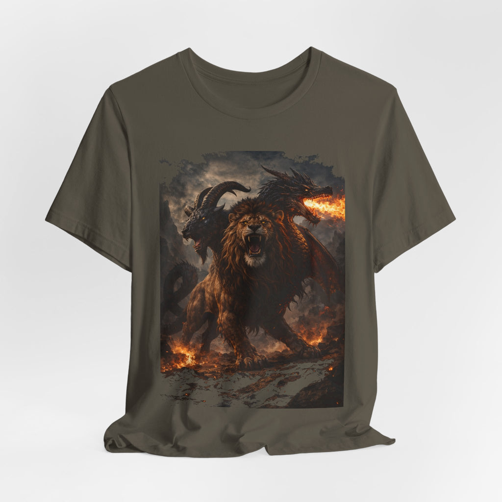 Chimera is one of the most fascinating creatures-Hellfire Beast Graphic T-Shirt