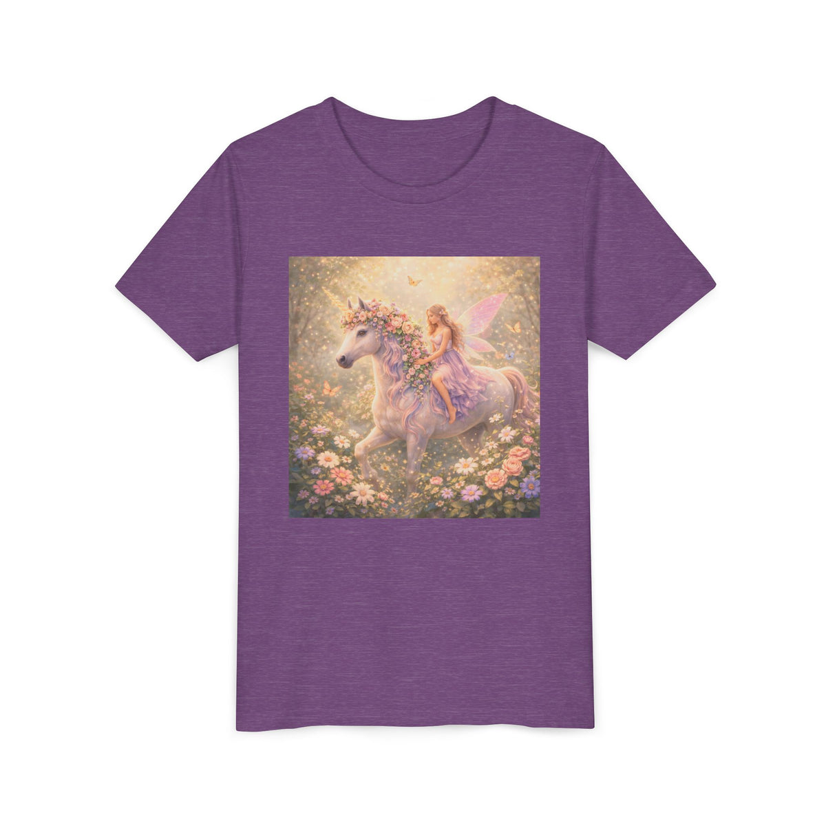 Youth Tee — Magical Unicorn Fairy Ride Kids T‑Shirt