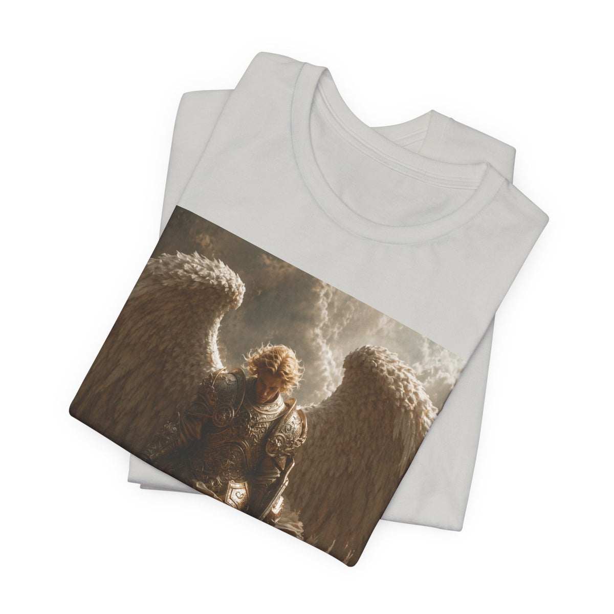 Angel Warrior T‑Shirt — Dramatic Winged Guardian Graphic Tee