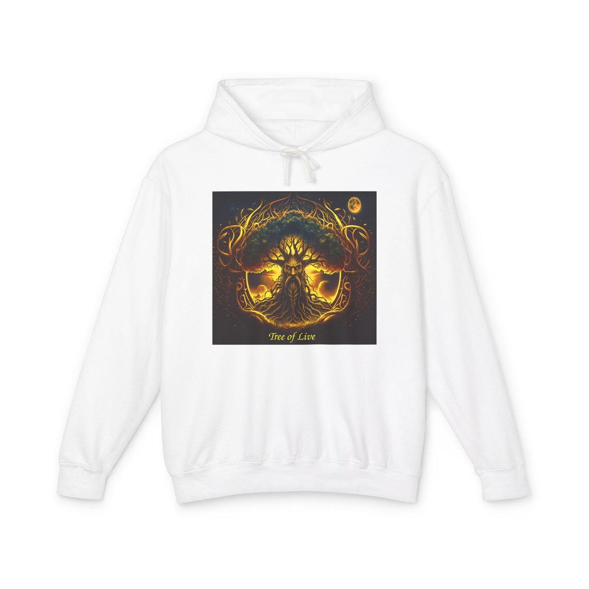 Tree of Life Hoodie — Golden Mythic Nature Pullover