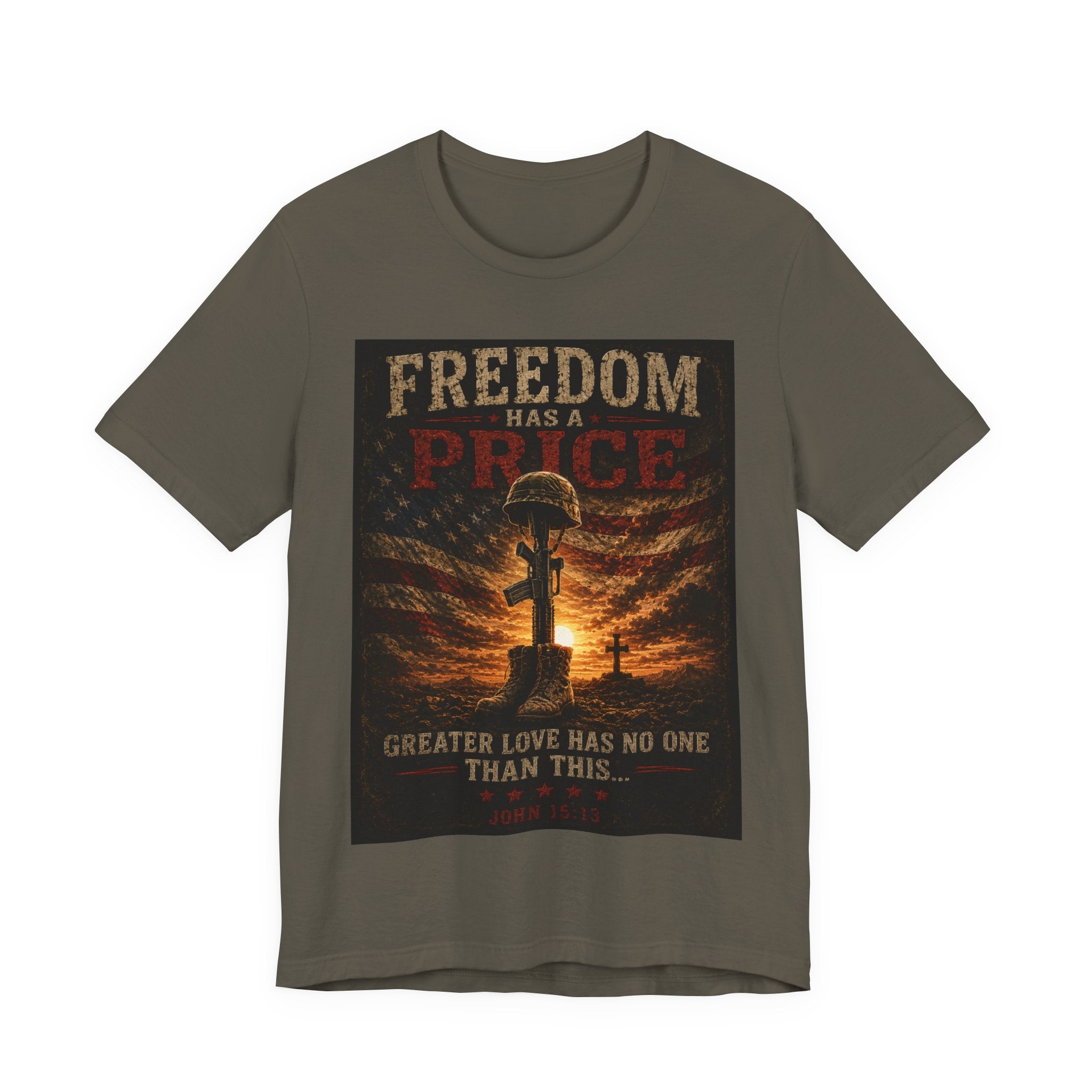 Freedom Has a Price Tee — Military Fallen Soldier Tribute T-Shirt