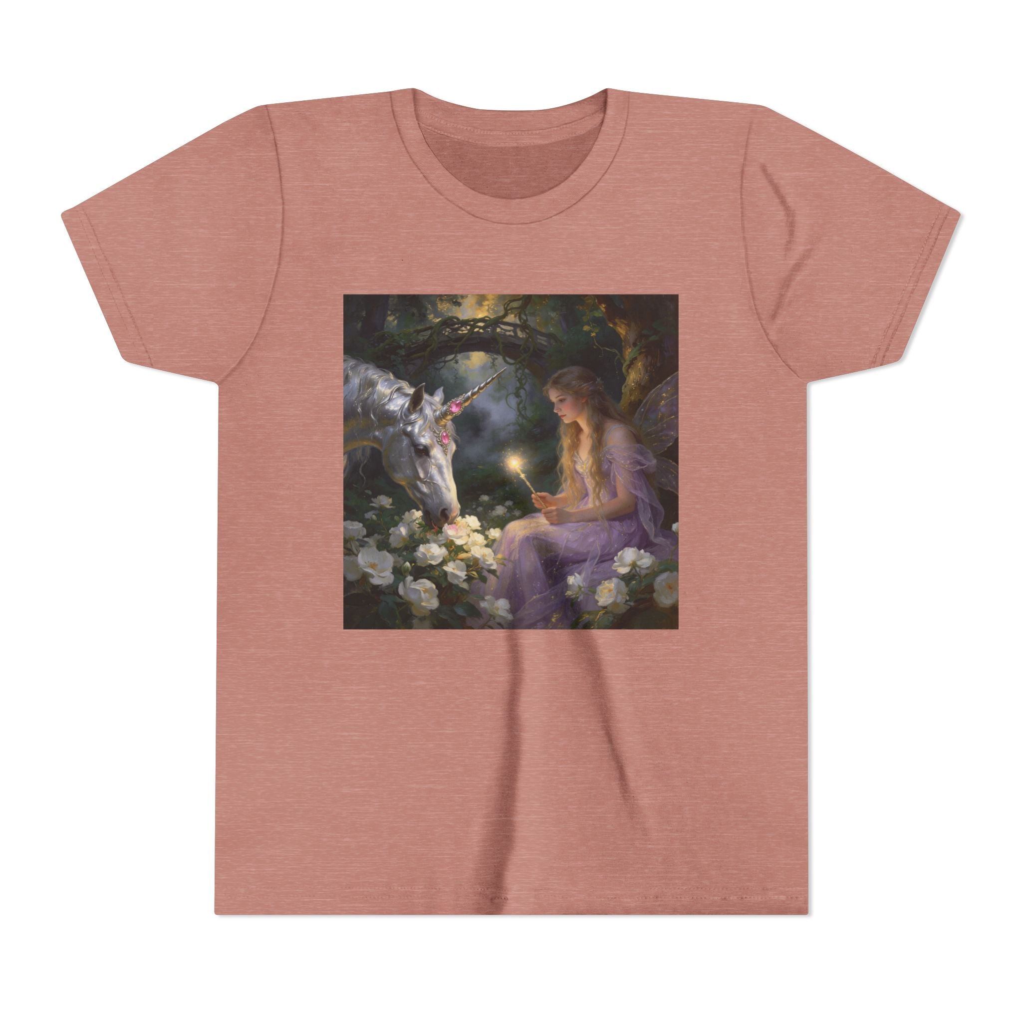 Magical Unicorn & Girl Youth Tee – Fantasy Kids Shirt