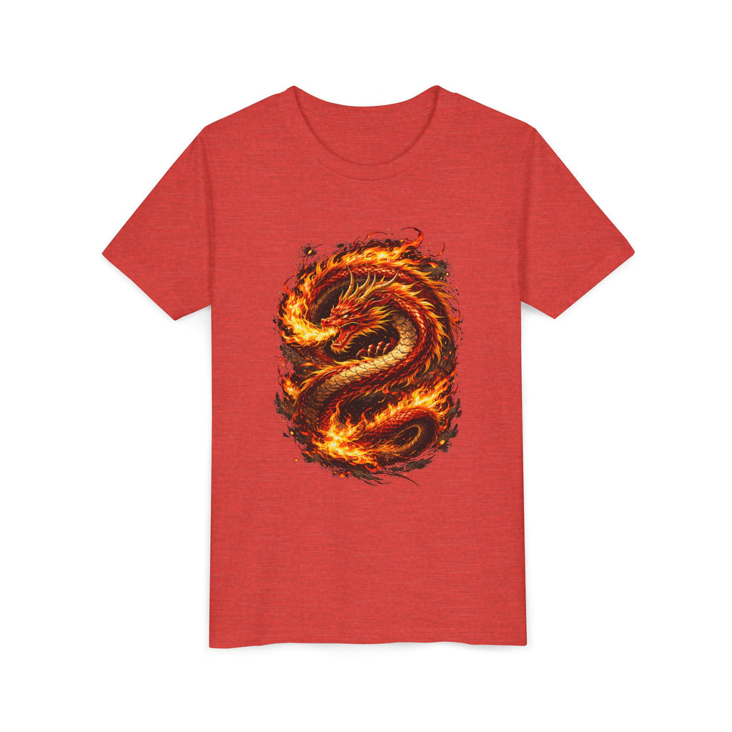 Youth Tee — Fiery Dragon Graphic Shirt