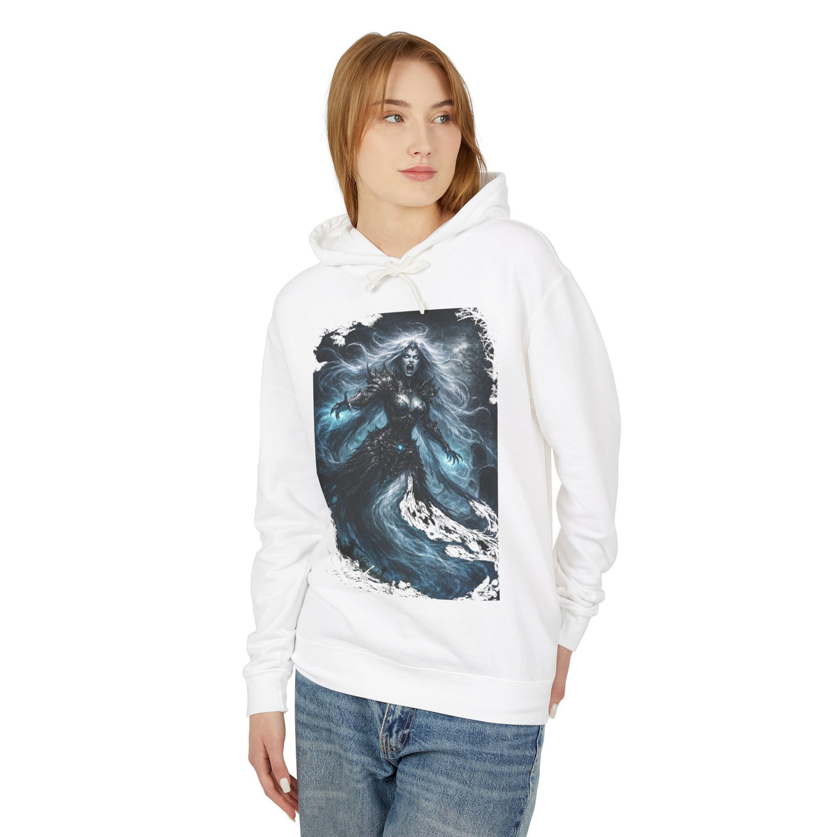 Gorgon  Hoodie — Mystic Sea Witch Graphic Hooded Sweatshirt