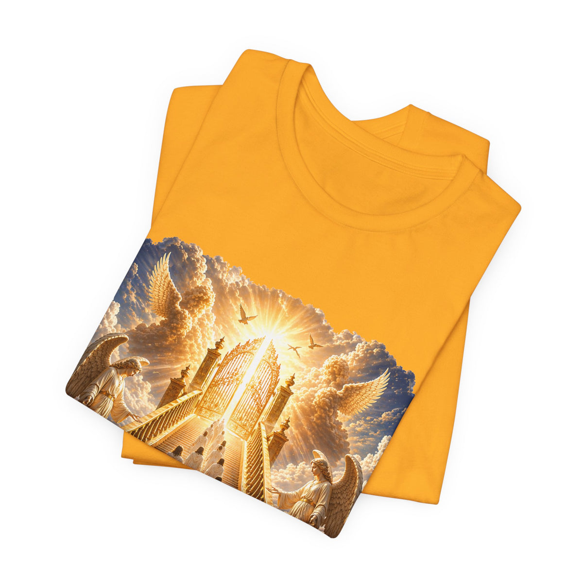 Christian Heaven Stairway T‑Shirt — "Only a Few May Enter" Religious Graphic Tee