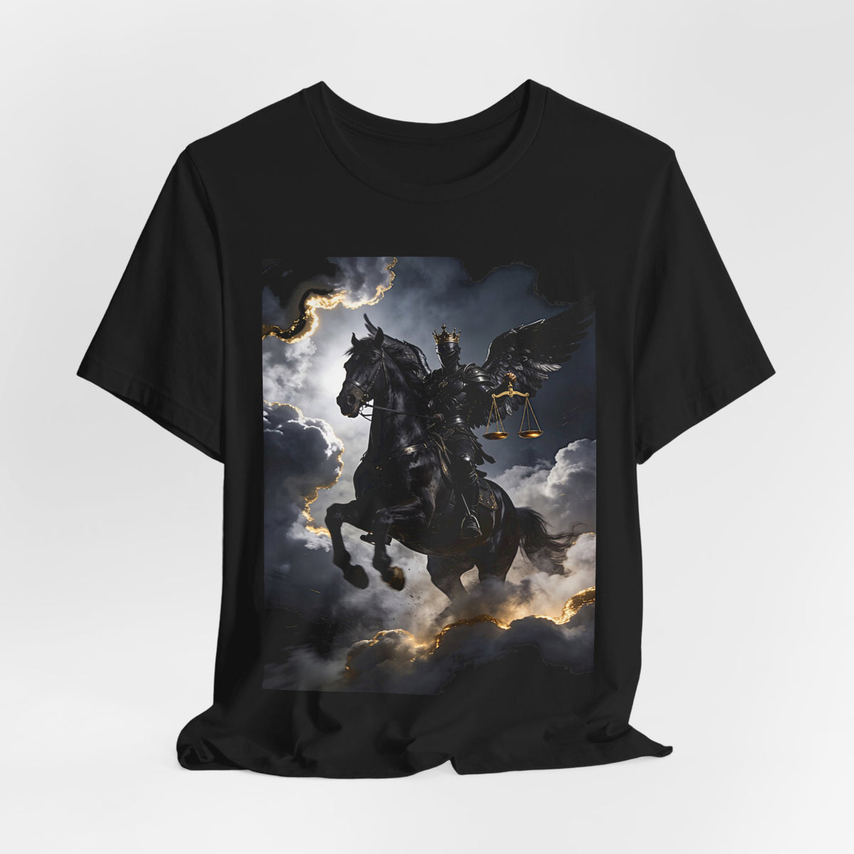 The black horse from Revelation 6:5-6 One of four T-shirt