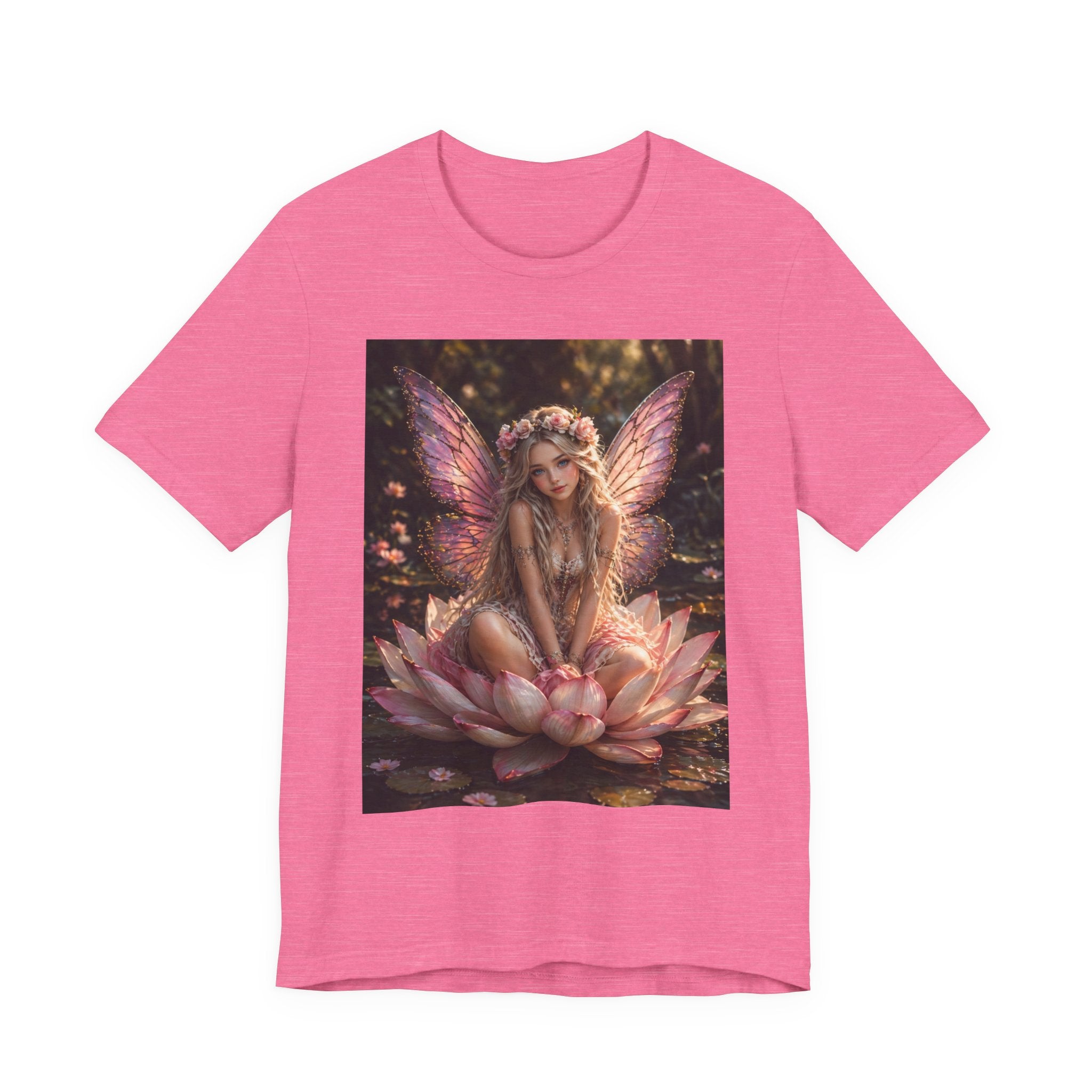 Fairy Lotus T-Shirt — Enchanted Winged Fairy Graphic Tee