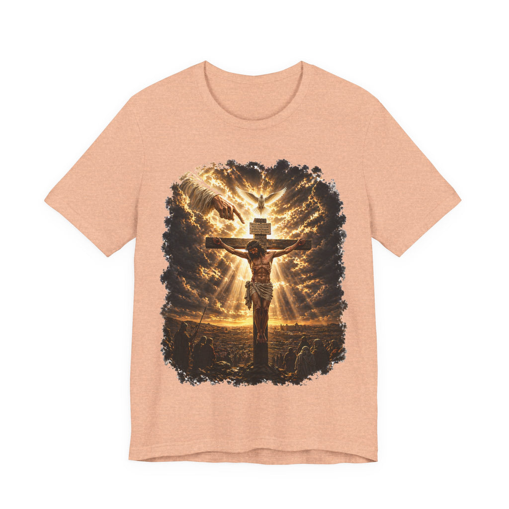 Crucifixion Sunrise T-Shirt — Jesus on the Cross Spiritual Faith Tee