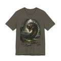 Basilisk Sea Serpent Graphic Tee — Dark Mythical Dragon Shirt