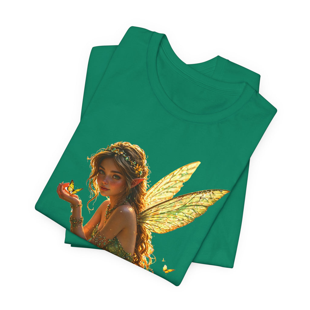 Fairy Garden T‑Shirt — Whimsical Sunlit Fairy Illustration Tee