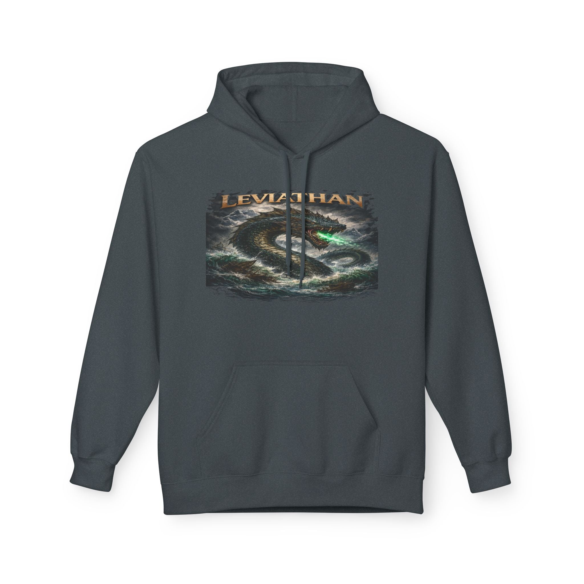 Leviarhan Hoodie — Coastal Wave Graphic Pullover