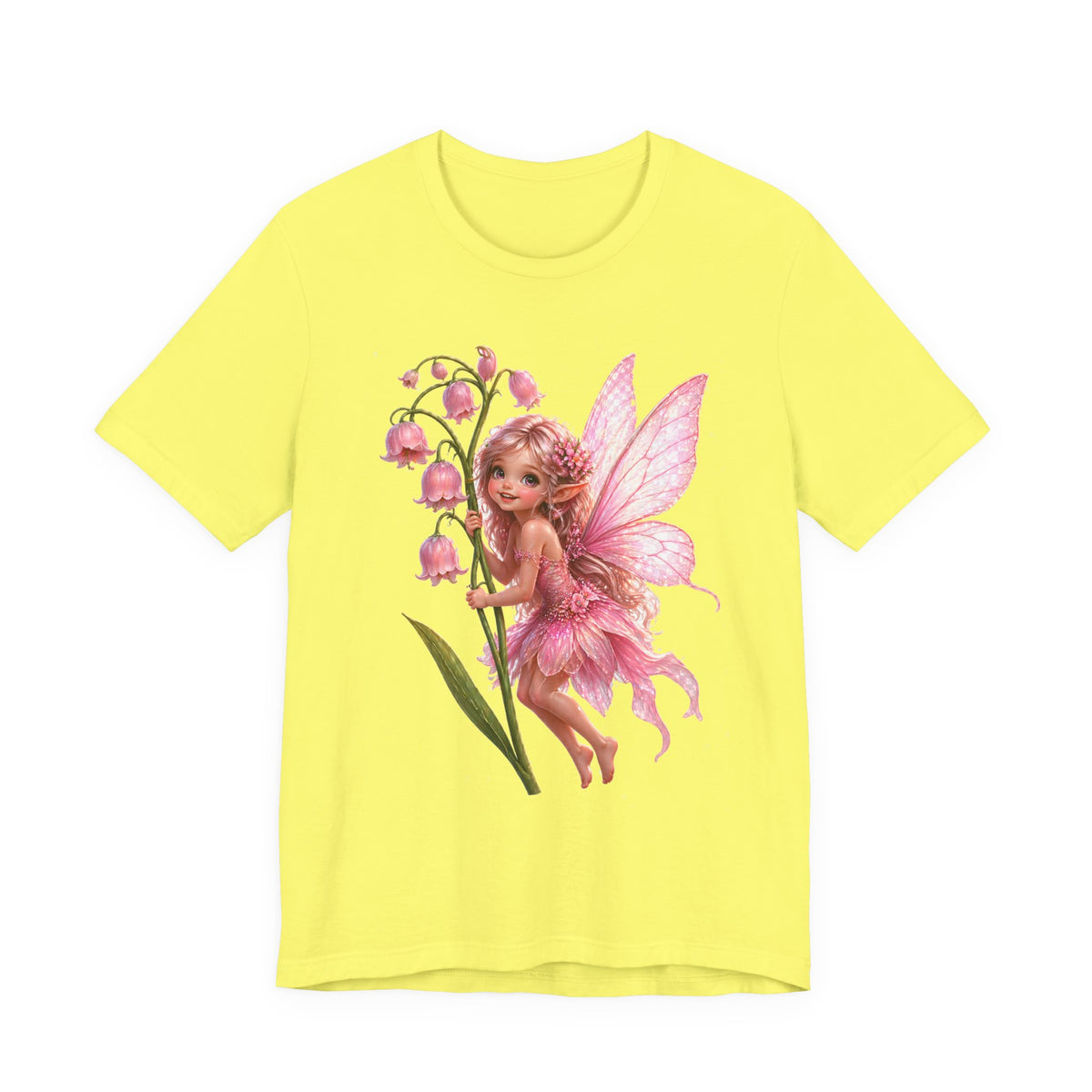 Pink Lily Fairy T-Shirt — Cute Floral Fairytee for Kids & Adults