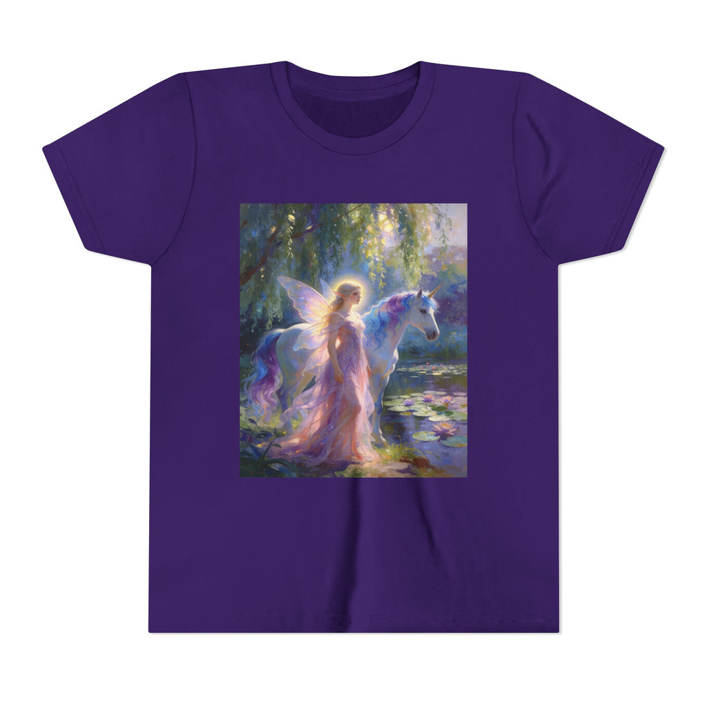 Youth Tee — Enchanted Fairy and Unicorn Graphic Tee