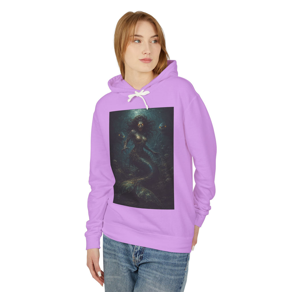 Mermaid Abyss Hoodie — Dark Ocean Fantasy Graphic Sweatshirt