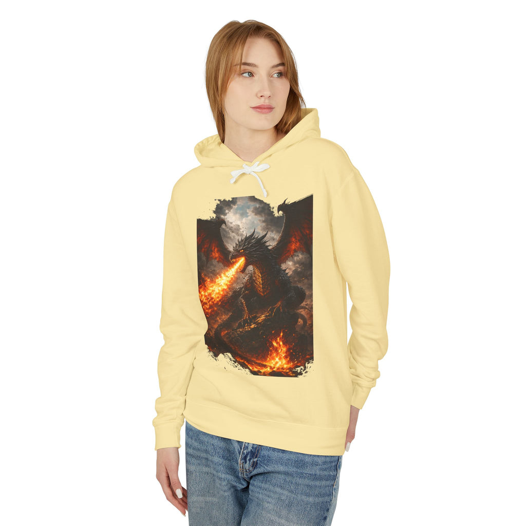 Dragon Fire Hoodie – Mythical Fire-Breathing Dragon Graphic Hoodie